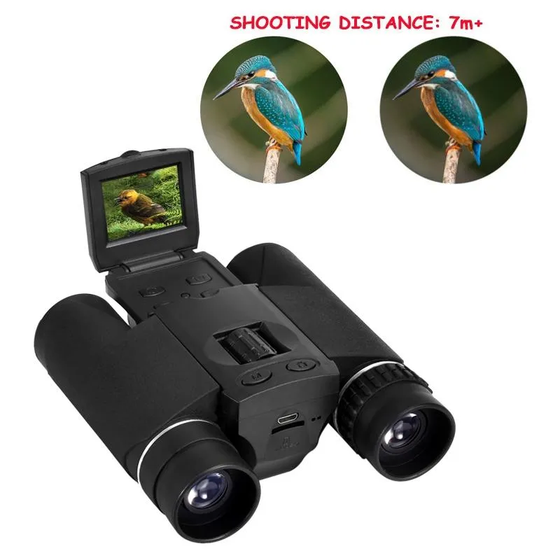 10X25 Zoom Binocular Telescope with HD Digital Camera | 1.5 LCD Screen | Black