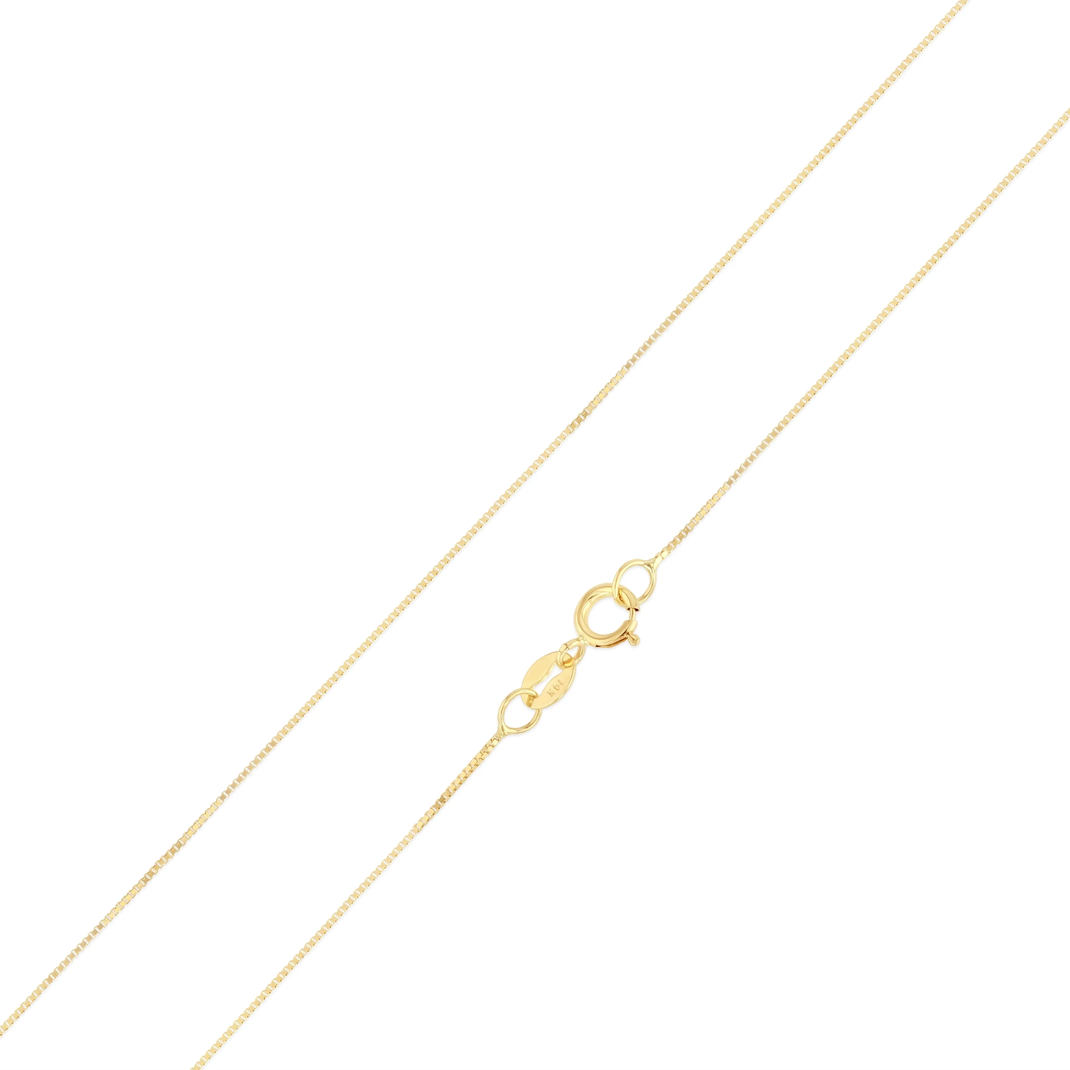 14K Gold 0.5mm Box Chain
