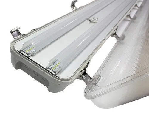 2 x 40 Watt 7,530lm 1.5m (5ft) LED Non Corrosive Batten c/w Emergency Gear