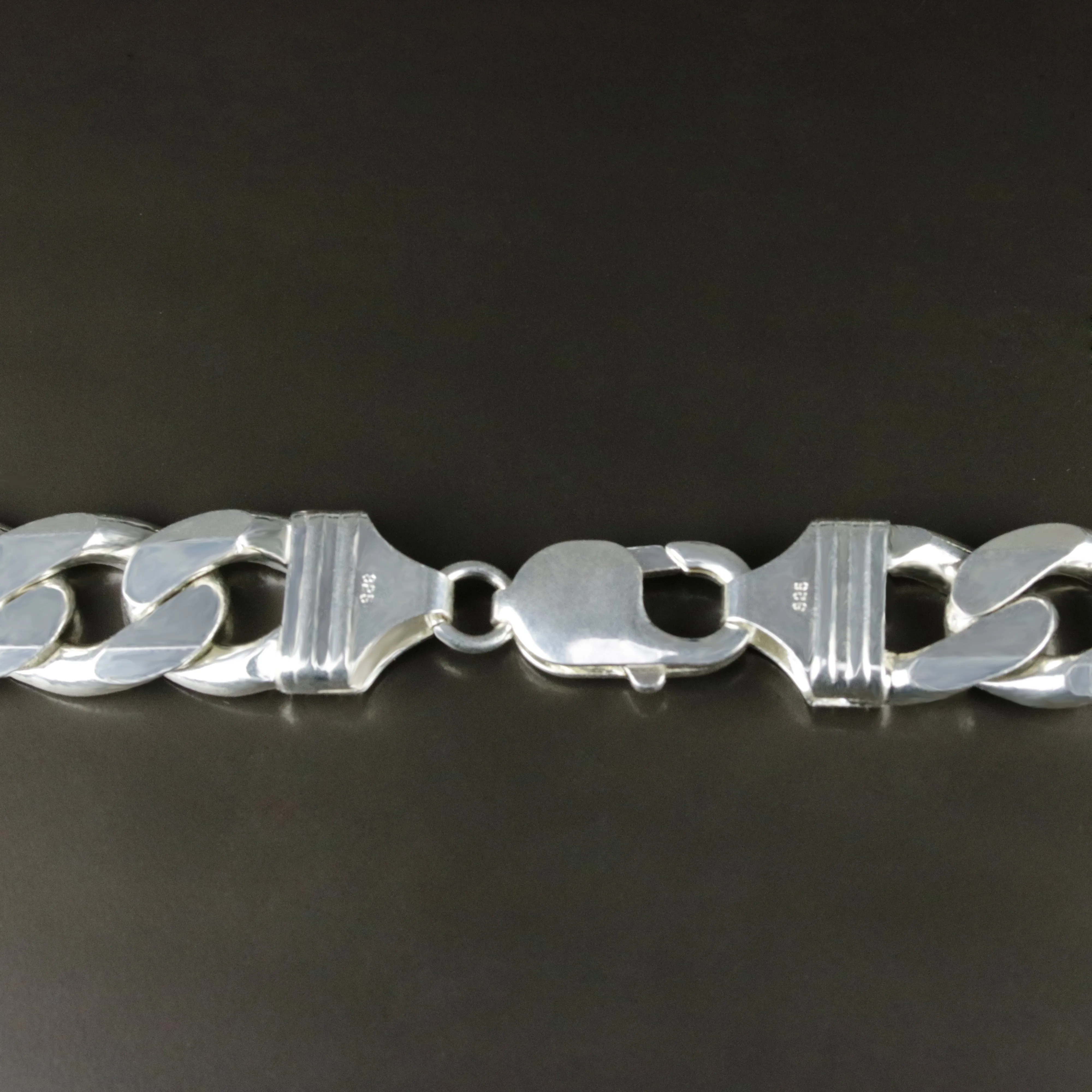 30" Men's 12 mm Cuban Chain Necklace In 14K White Gold