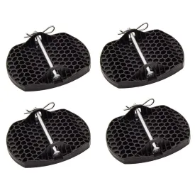 4x Royal Heavy Duty Caravan Corner Steady Pads Strong Design Metal Pin