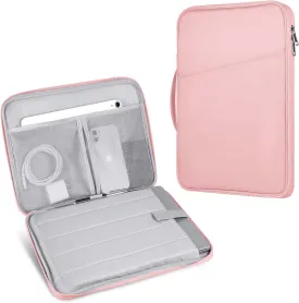 9-11 Inch Tablet Sleeve Case for Fire HD 10 / Fire HD 10 Plus/iPad 9.7 /iPad Mini/Galaxy Tab A8 A9/Huawei Lenovo Android Tablet with Anti-Drop Protective Case -Pink