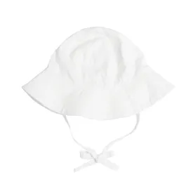 baby white sun hat