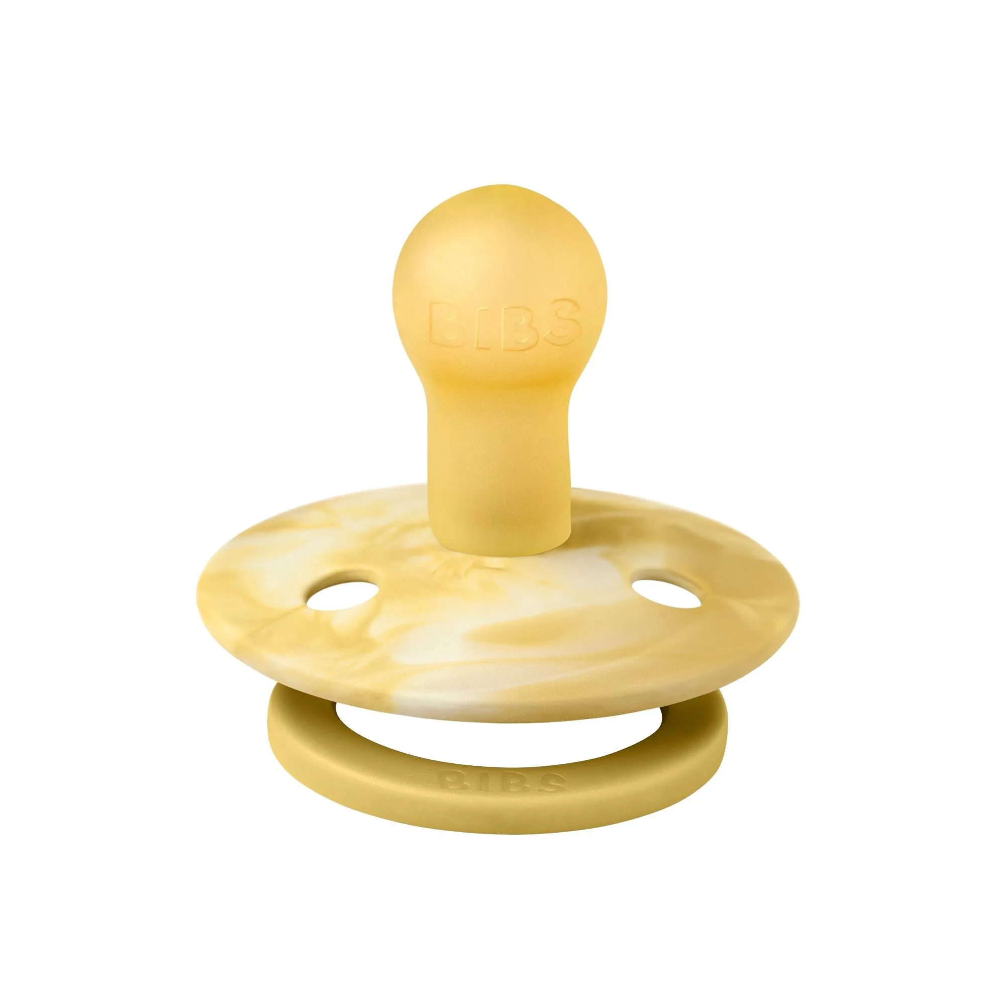 BIBS Dummies - Tie Dye 2 Pk Mustard/Ivory