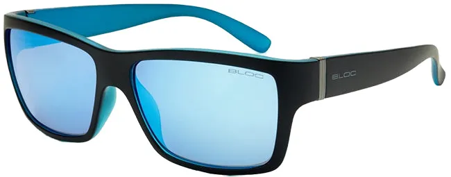 Bloc Sunglasses XB1 Riser Matt Black Blue Mirror