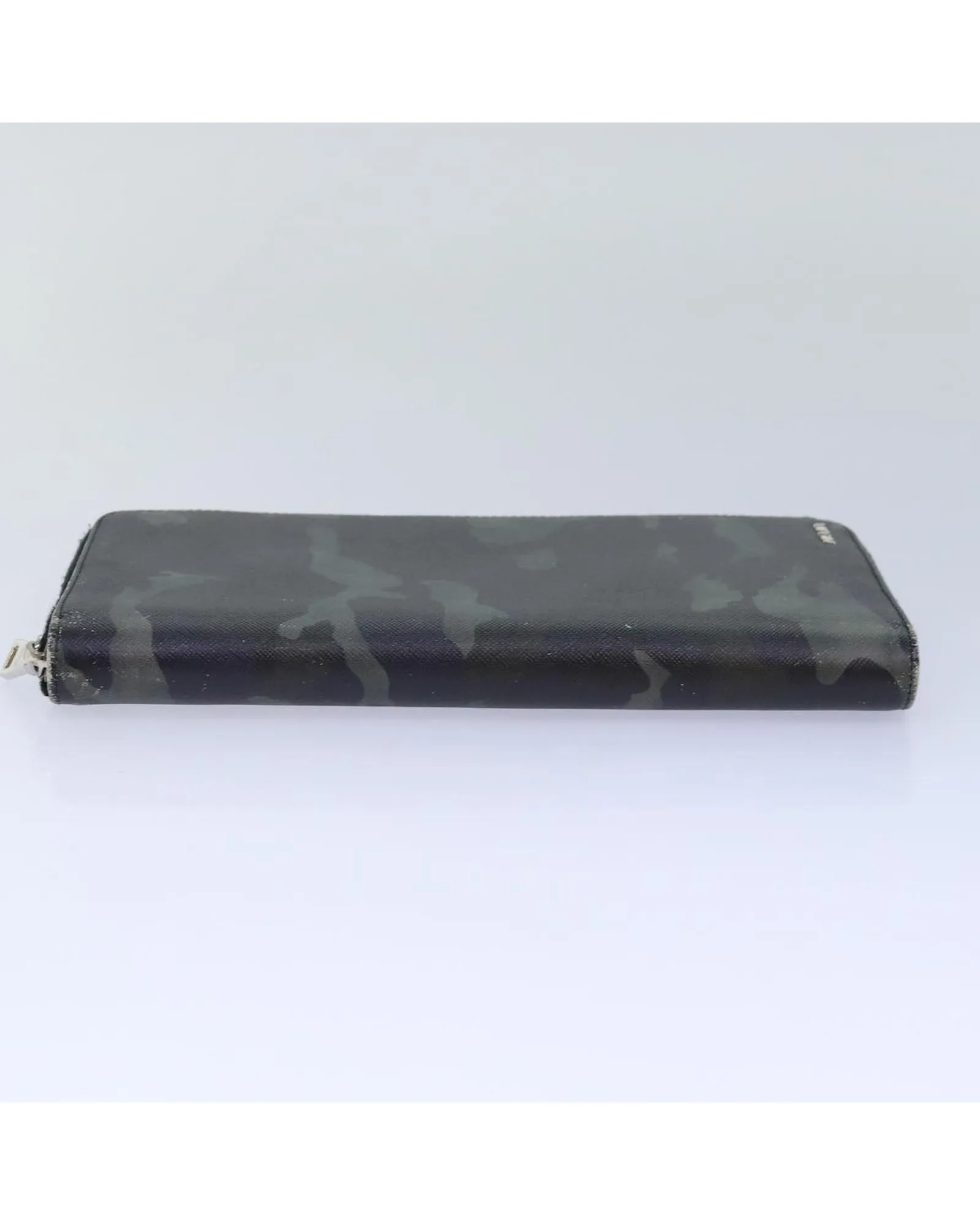 Camouflage Saffiano Leather Long Wallet with Guarantee Card