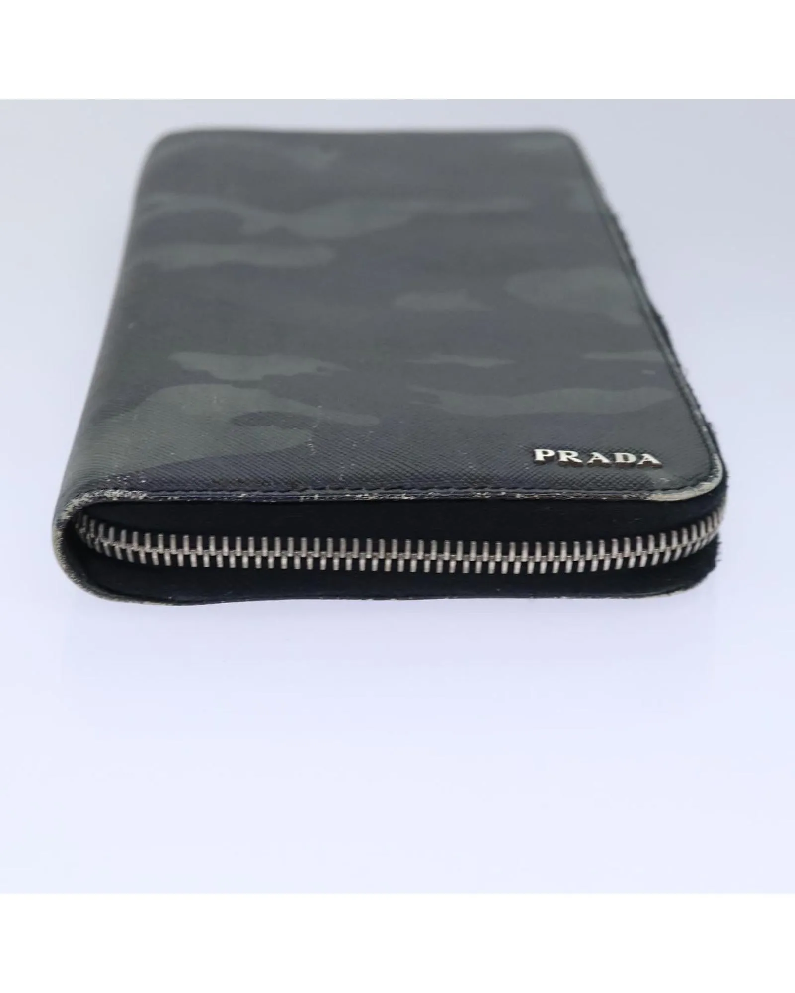 Camouflage Saffiano Leather Long Wallet with Guarantee Card