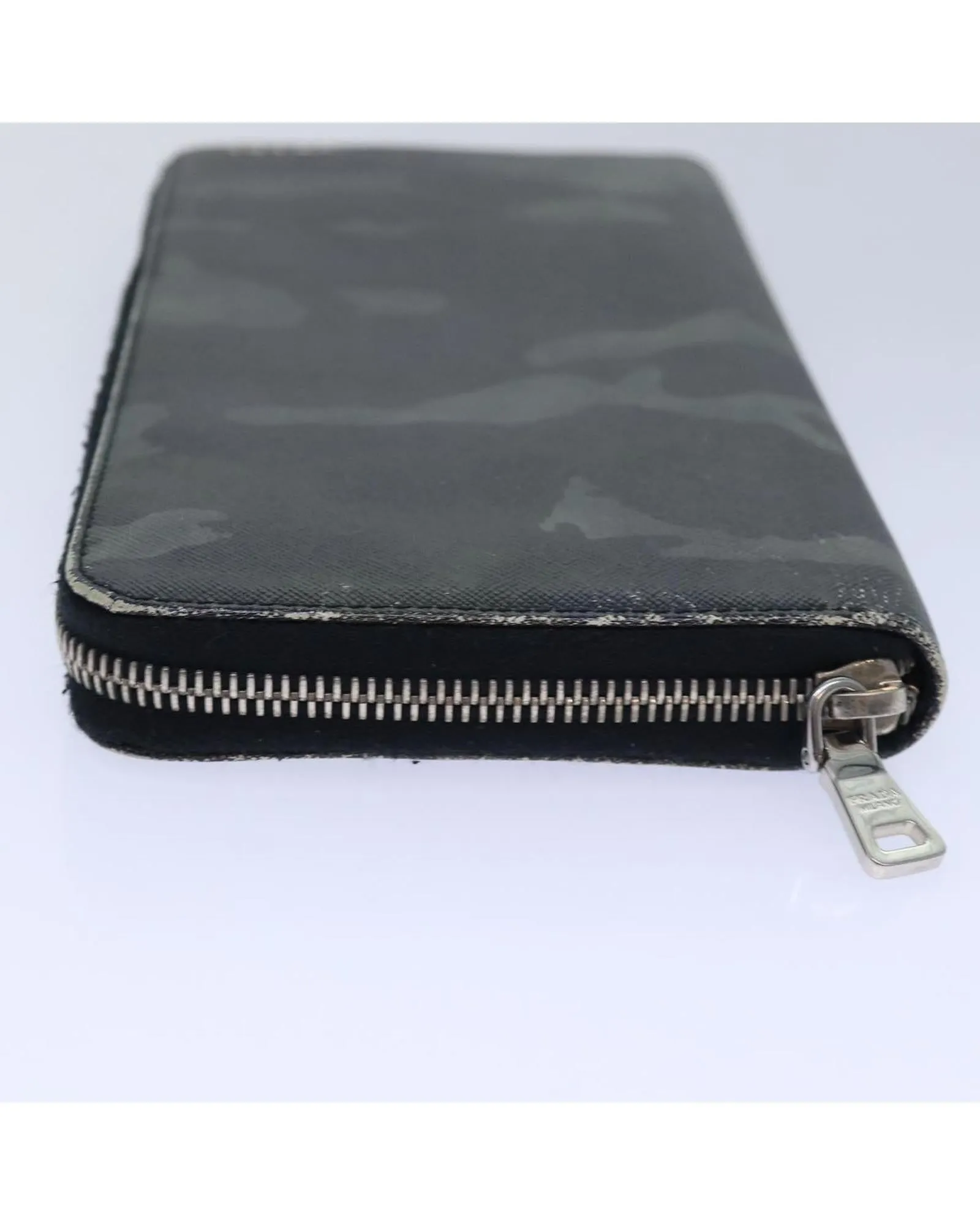 Camouflage Saffiano Leather Long Wallet with Guarantee Card