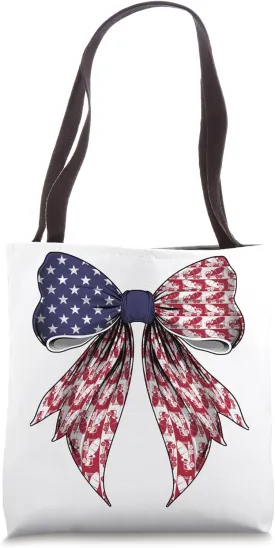Cement Mixer Concrete Mixer 4th of July USA American Flag Tote Bag