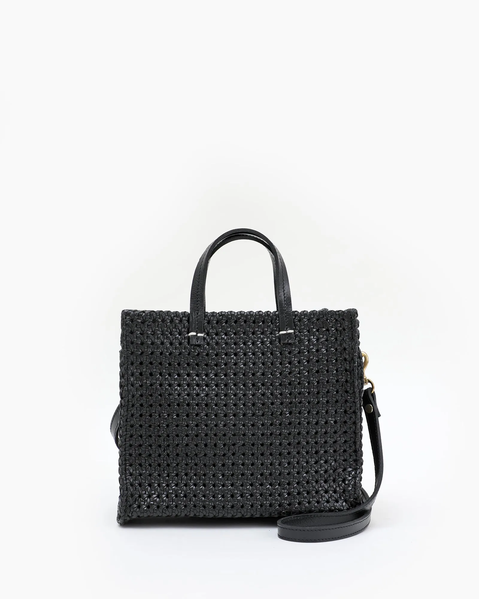 Clare V. - Petit Simple Tote in Black Rattan