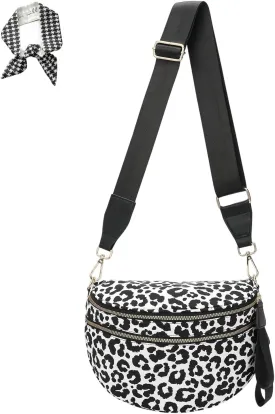 Crossbody Bags For WomenGo Free The Roomiest Crossbody,Trendy Checkered Purse With Adjustable Strap,Water-Resistant