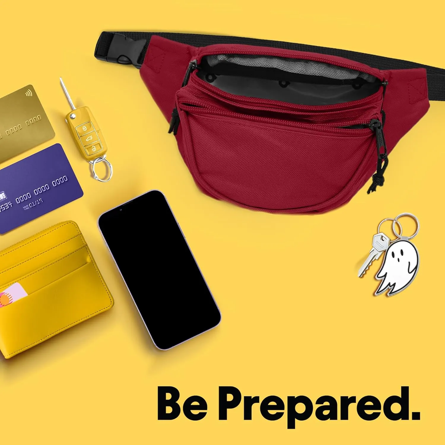 DALIX Fanny Pack w/ 3 Pockets Traveling Concealment Pouch Airport Money Bag