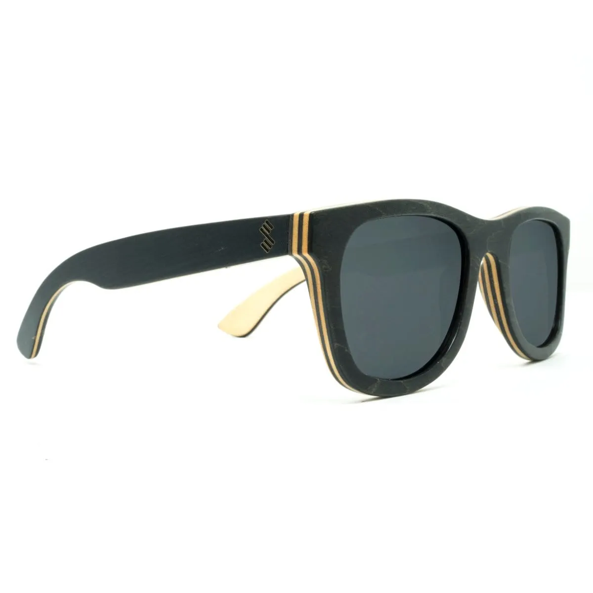 Drifter - Black - Wood Sunglasses