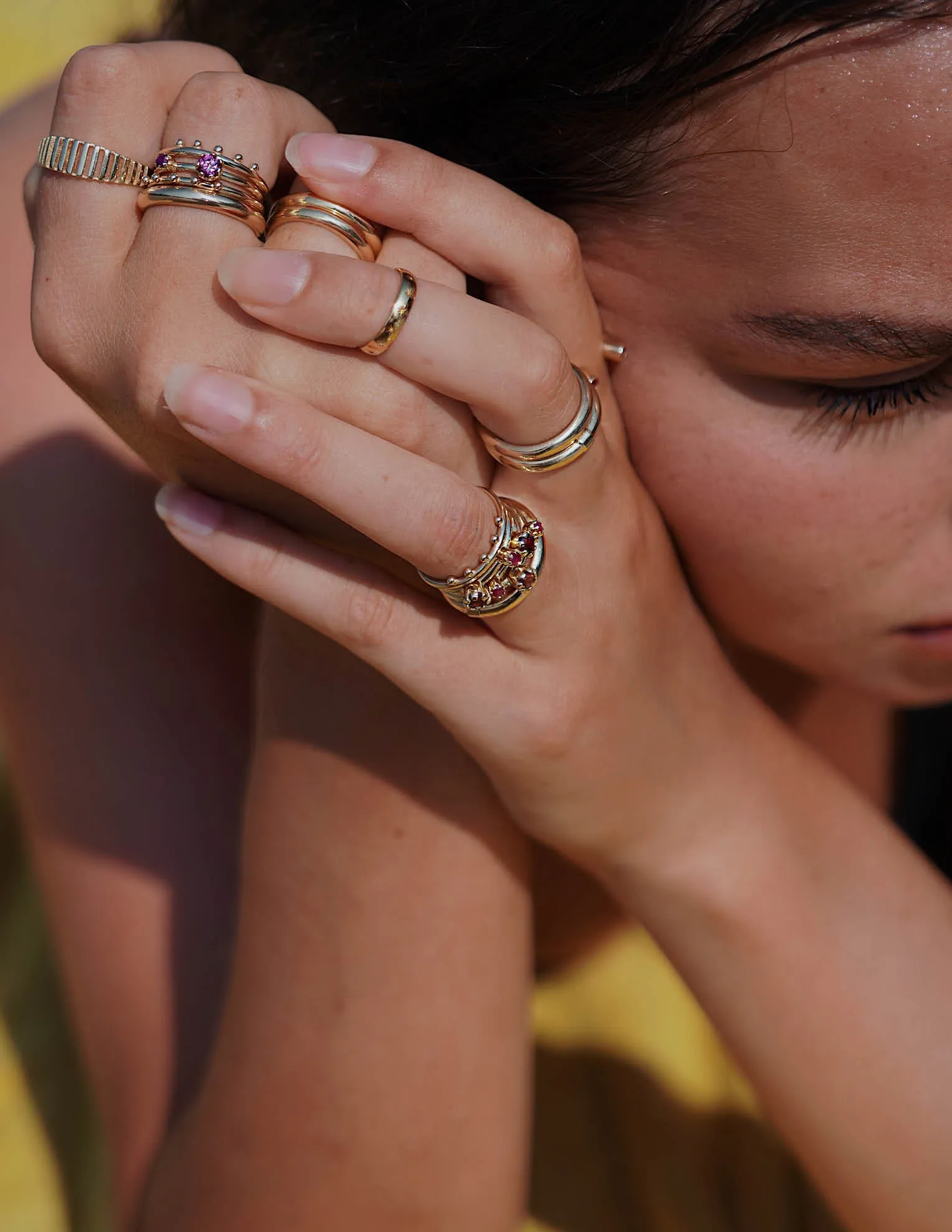 Ella knuckle-ring <br>Solid gold