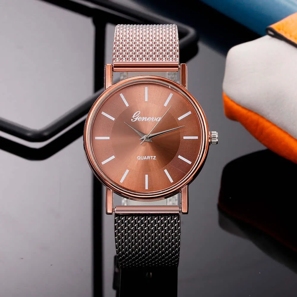 Fashion Watches Women 2022 Geneva Designer Ladies Watch Luxury Brand Diamond Quartz Rose Gold Wrist Watch Relogio Feminino