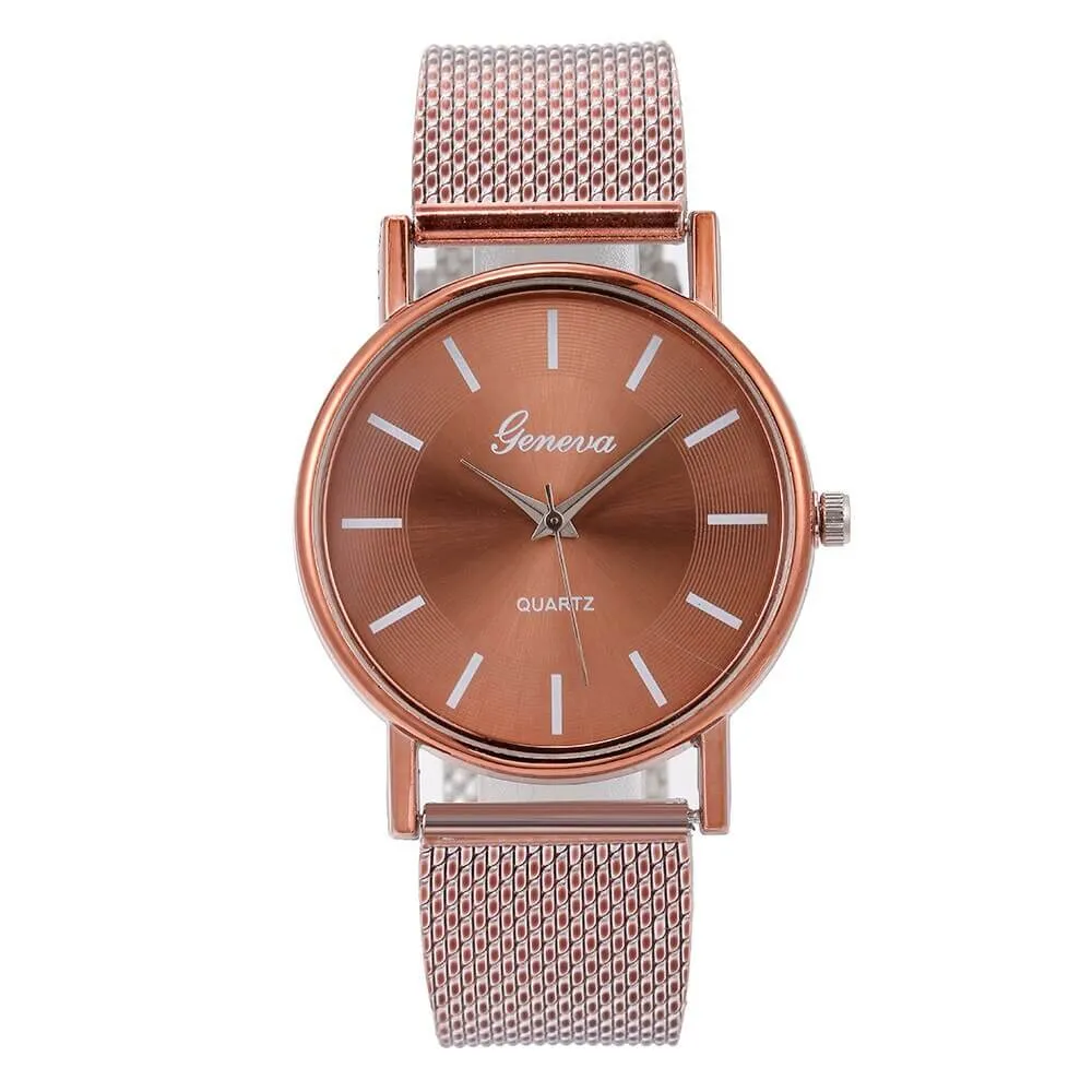 Fashion Watches Women 2022 Geneva Designer Ladies Watch Luxury Brand Diamond Quartz Rose Gold Wrist Watch Relogio Feminino
