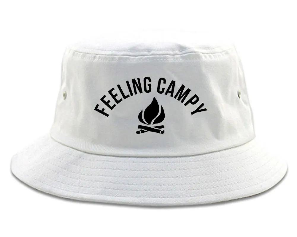 Feeling Campy Camp Fire Outdoor Mens Bucket Hat