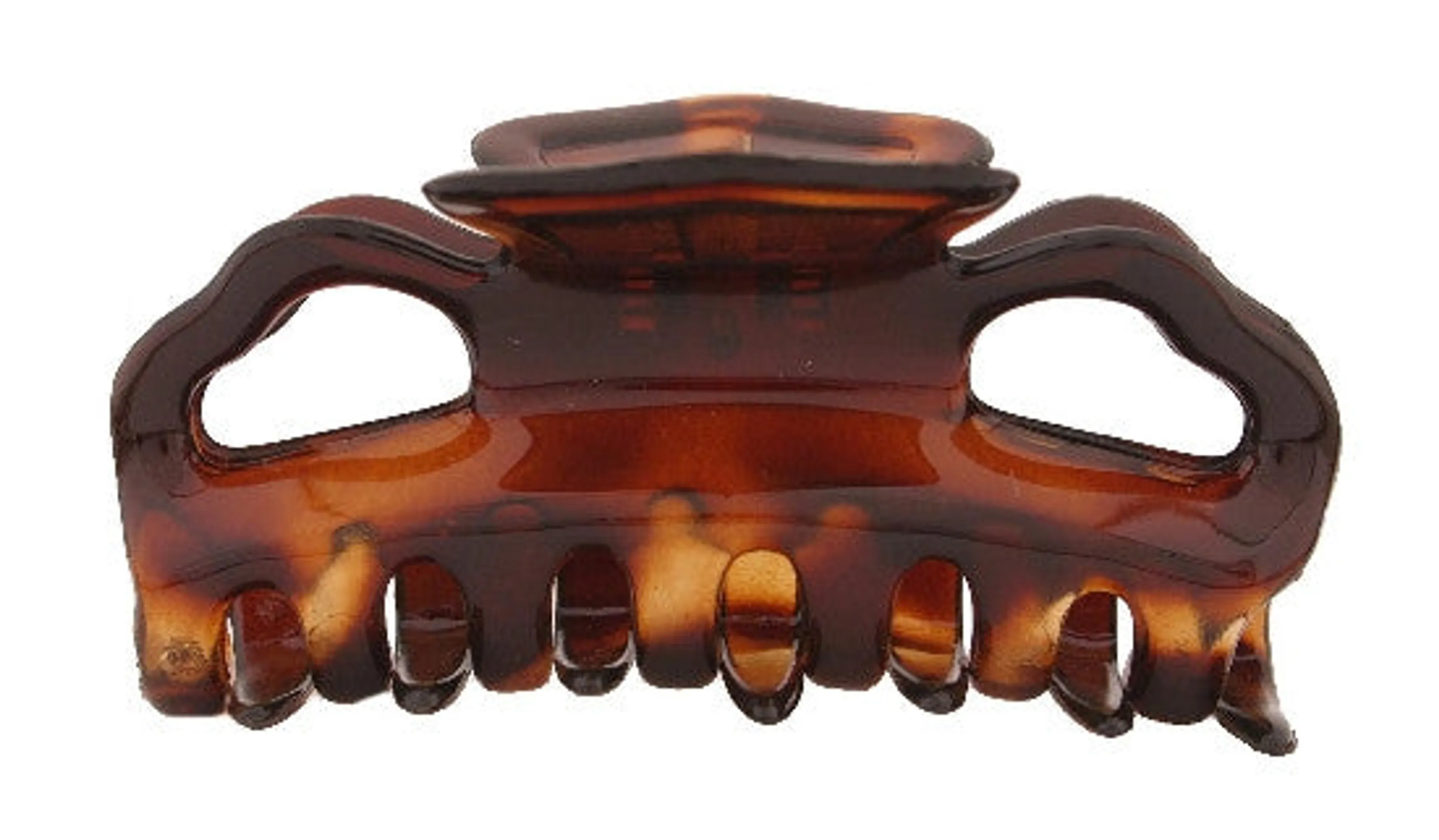 Flat Teeth Hair Claw Tortoise Shell