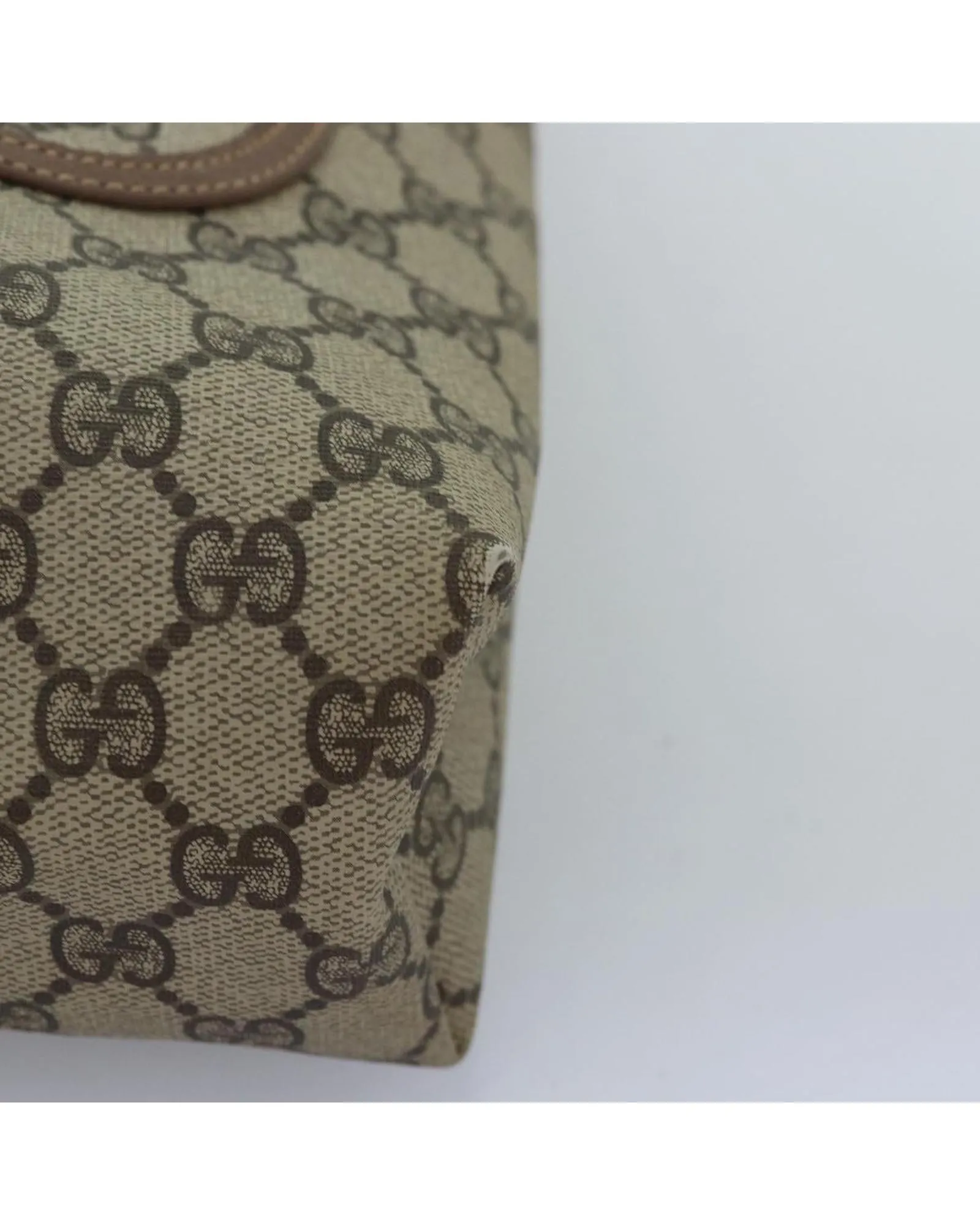 GG Supreme Web Tote Bag in Beige and Red