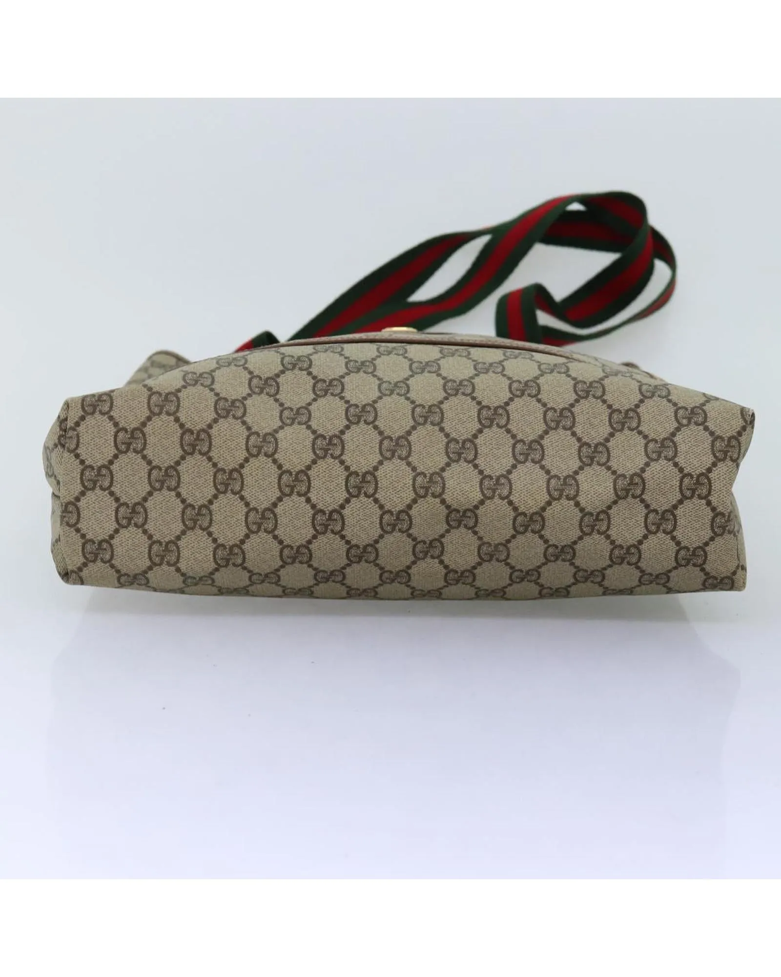 GG Supreme Web Tote Bag in Beige and Red
