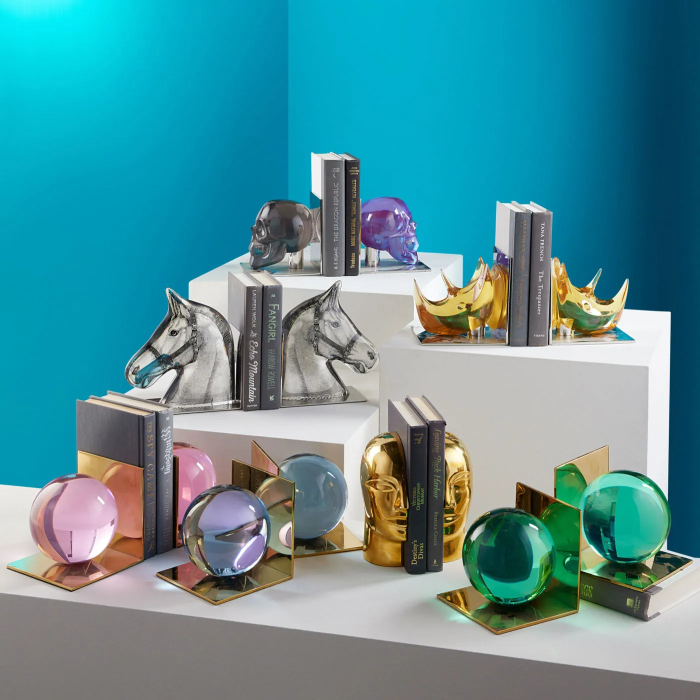 Globo Bookends