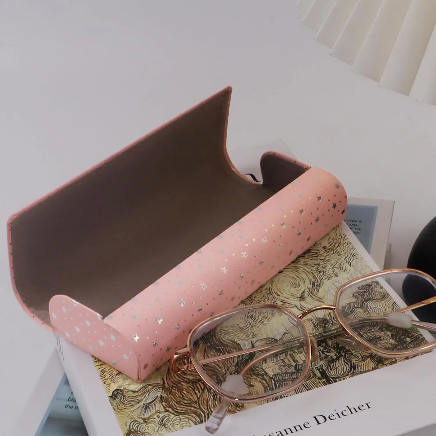 HSYMQ 3PCS Glasses Case, Eyeglasses Case Hard Shell, Sunglasses Case Reading Hard Glasses Cases for Women Men