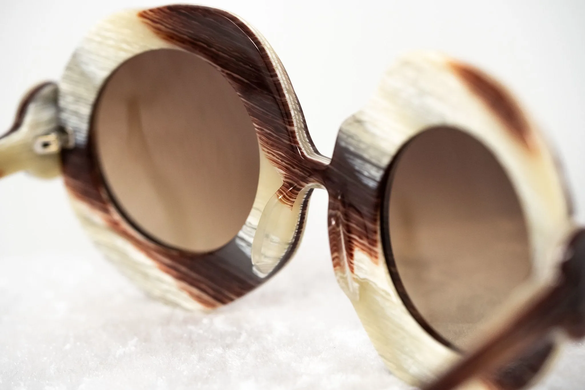 Jeremy Scott Sunglasses Bones Special Cream and Brown