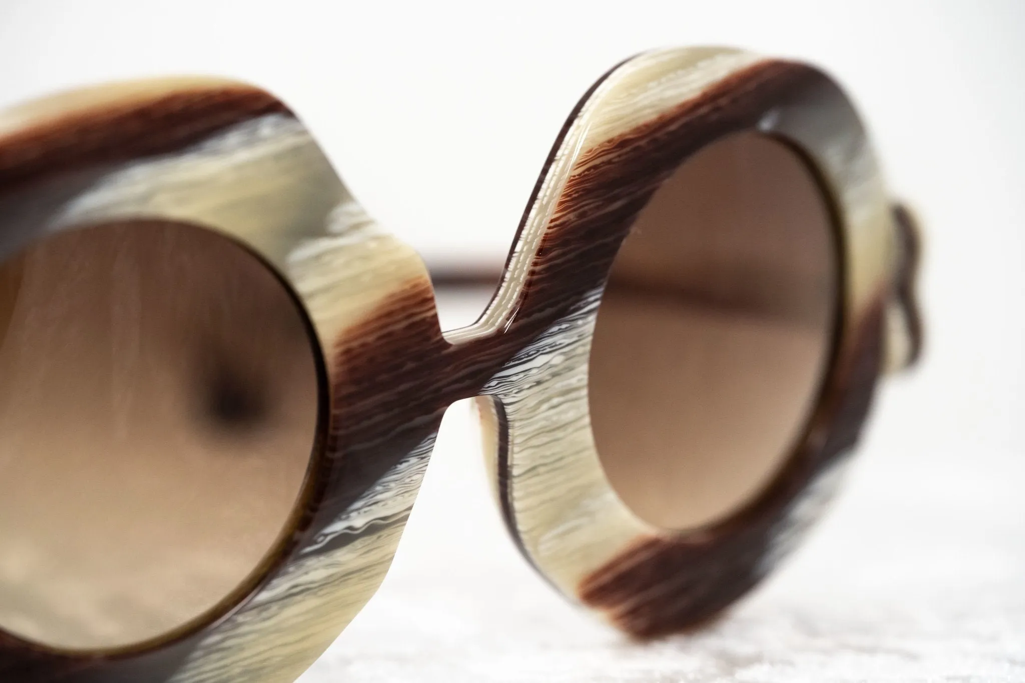 Jeremy Scott Sunglasses Bones Special Cream and Brown