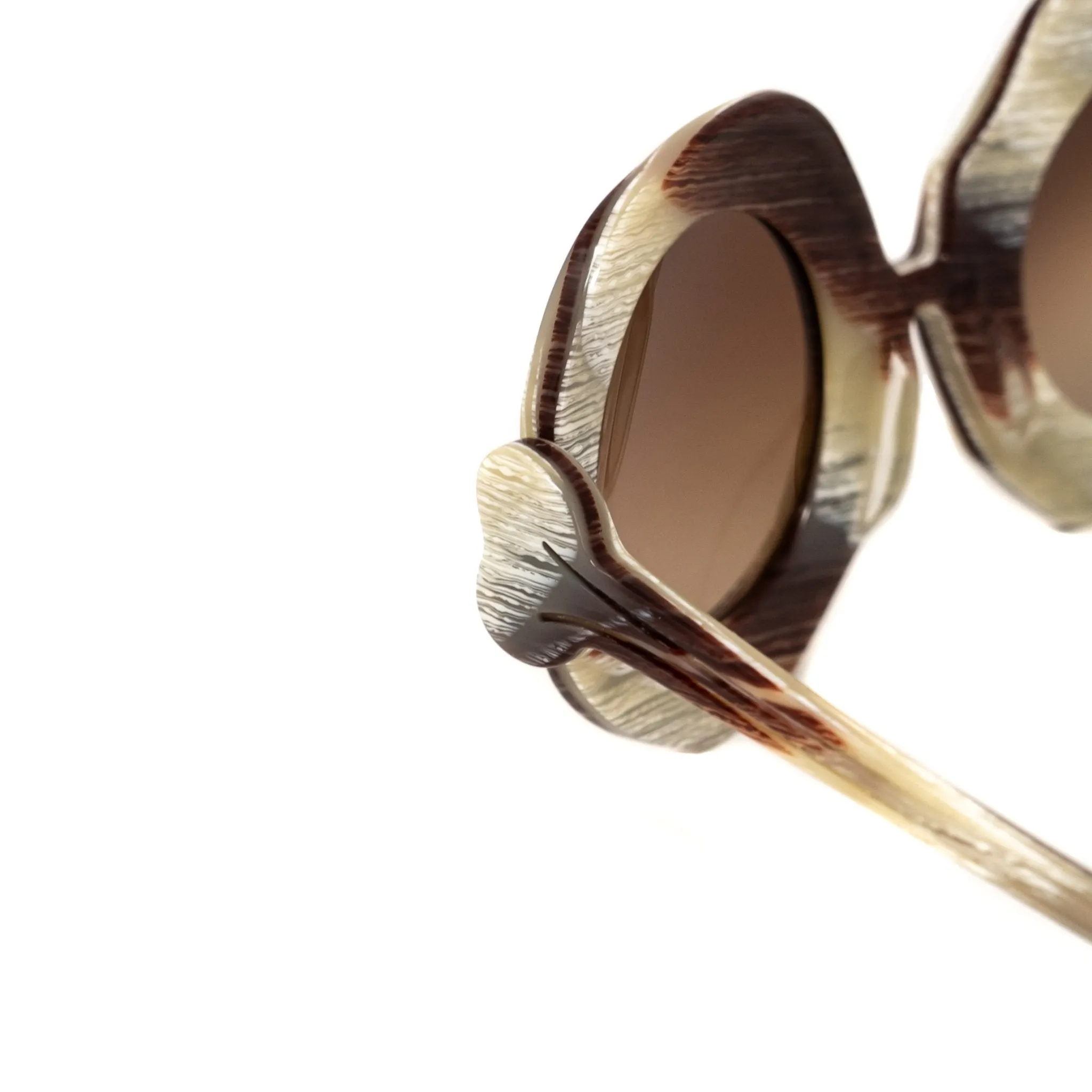 Jeremy Scott Sunglasses Bones Special Cream and Brown