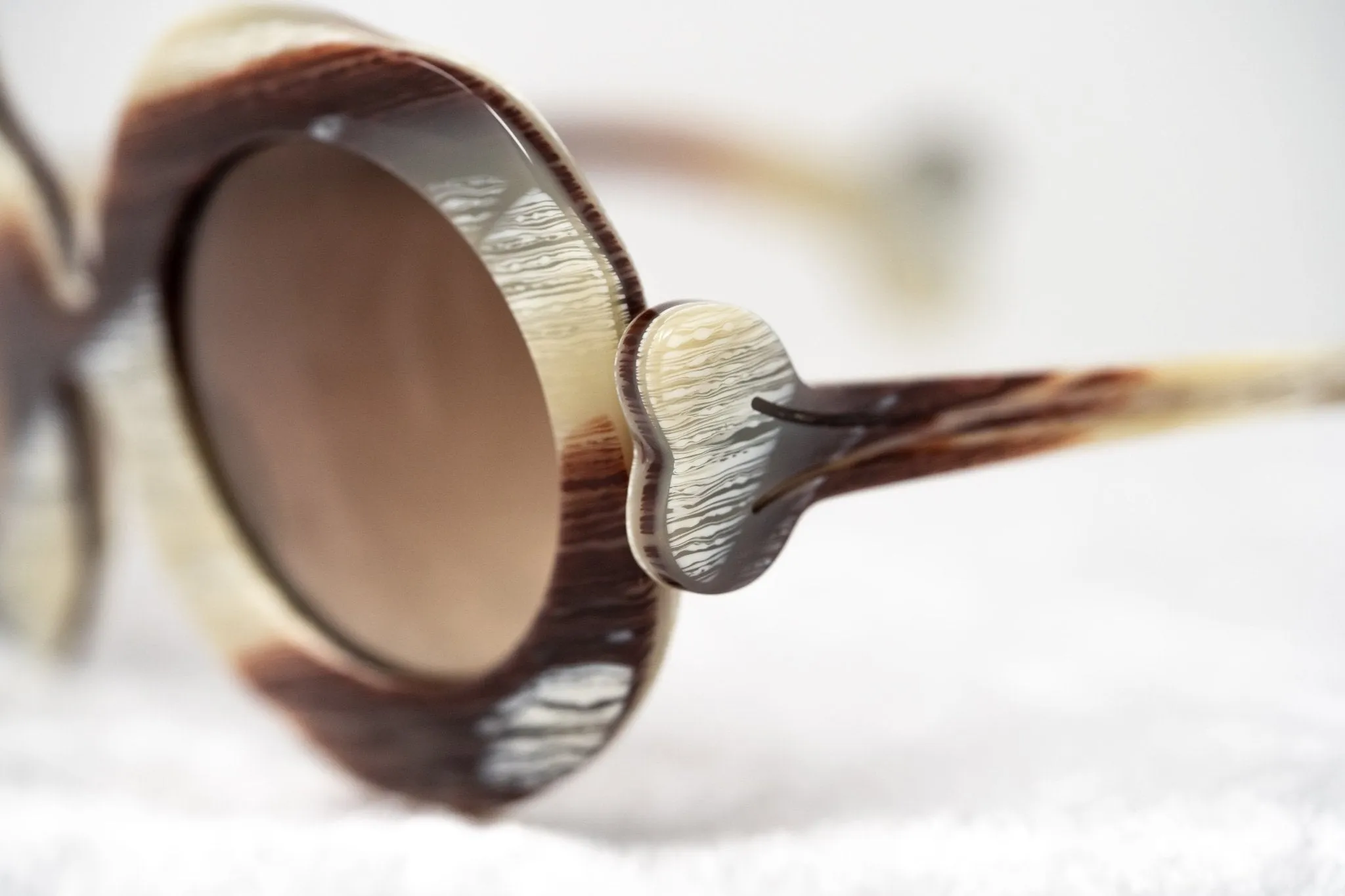 Jeremy Scott Sunglasses Bones Special Cream and Brown