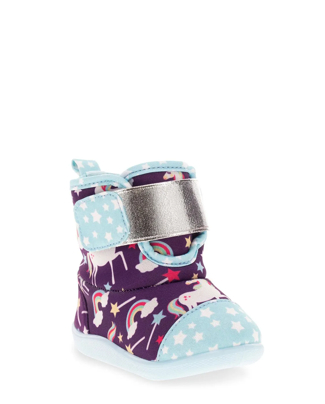 Kids Unicorn Dreams Baby Boot - Purple