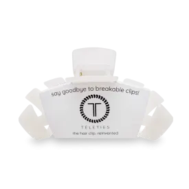 Large Teleties Claw Clip - Coconut White