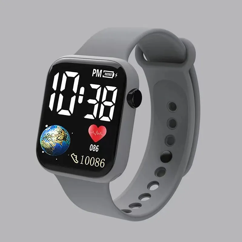 Latest New Generation Sports Digital Square Black Dial LED Watch (Assorted Colour and Strap Designs)