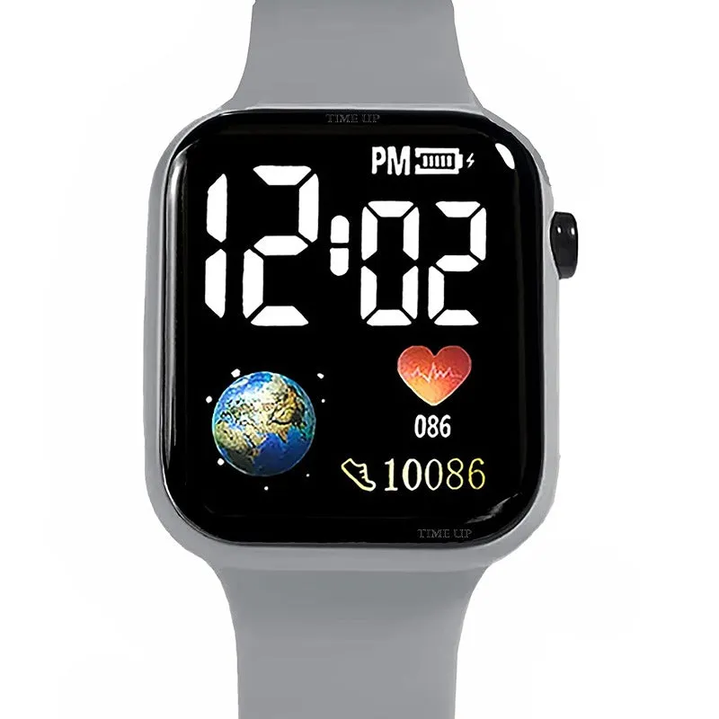 Latest New Generation Sports Digital Square Black Dial LED Watch (Assorted Colour and Strap Designs)