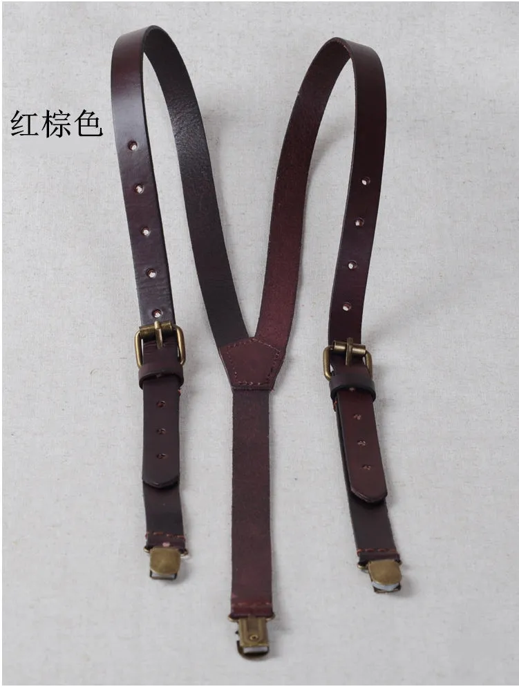 Leather Suspenders,Groomsman Gift,Wedding Suspenders