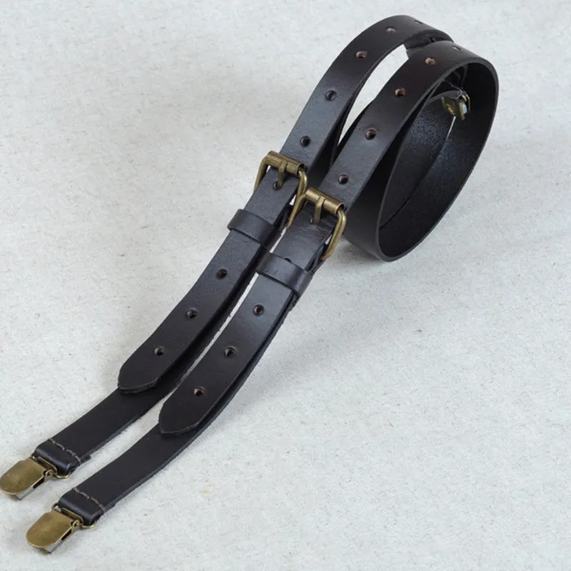 Leather Suspenders,Groomsman Gift,Wedding Suspenders