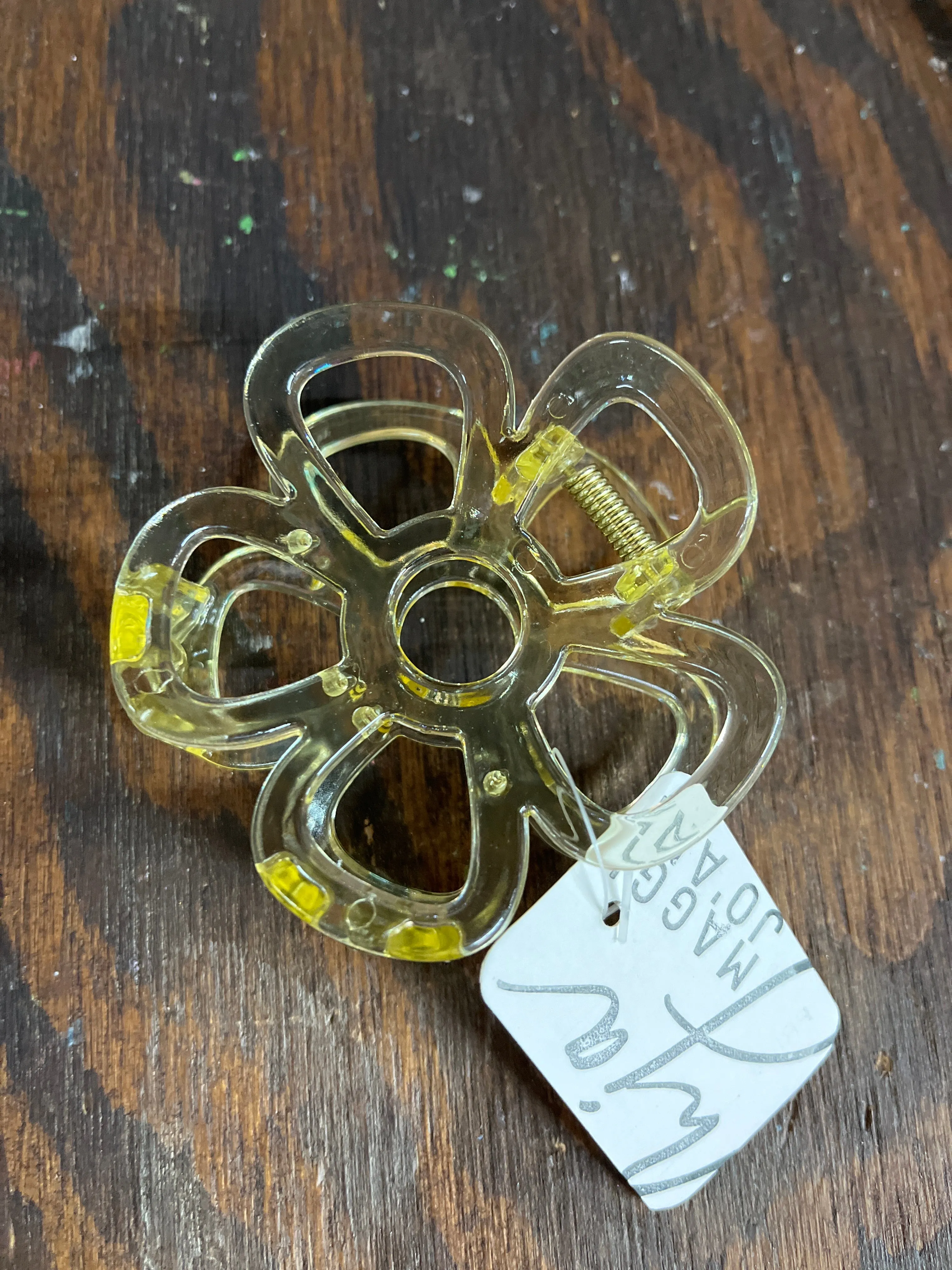 Matte Flower Hair Claw Clips