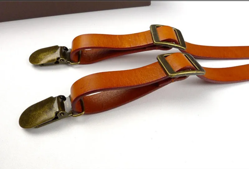 Mens Leather Suspenders,Fashion Suspenders,Birthday Gift