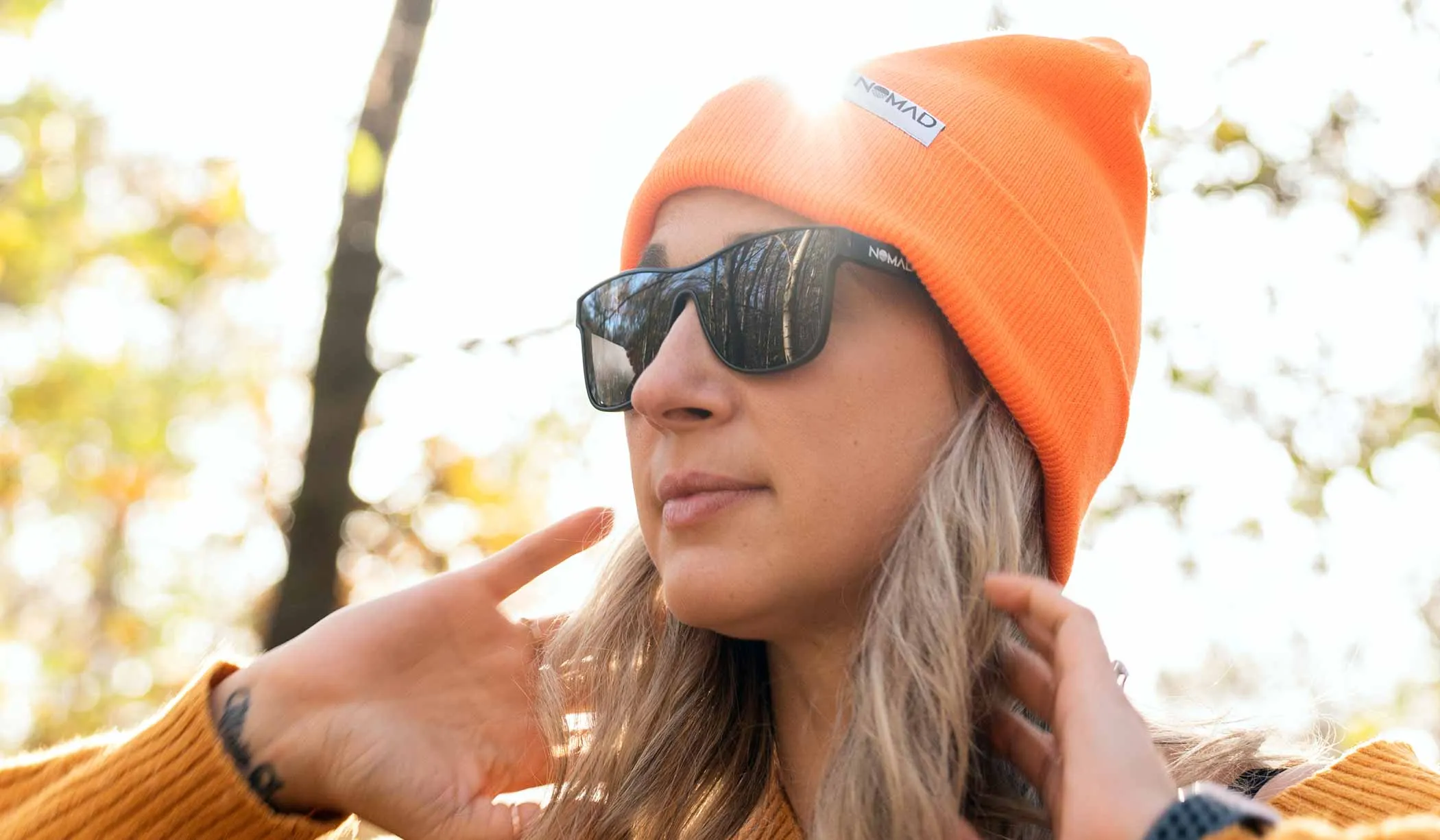 Orange Unisex Recycled Beanie