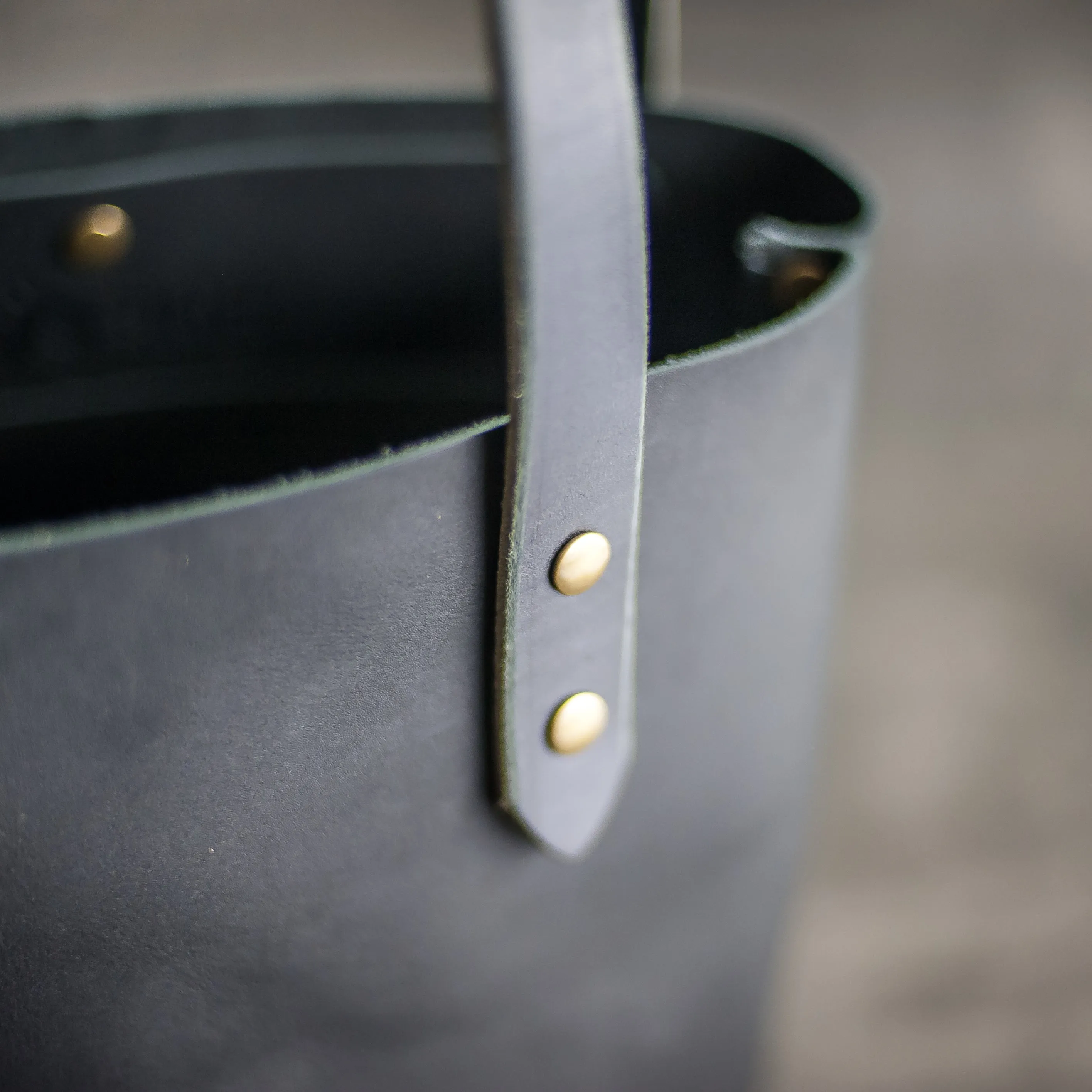 Personalized Leather Zipper Closure Tote Bag