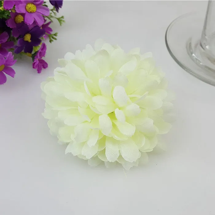 Silk Flowers Bulk Artificial Daisy Flower Heads Wholesale Bulk 100 pcs
