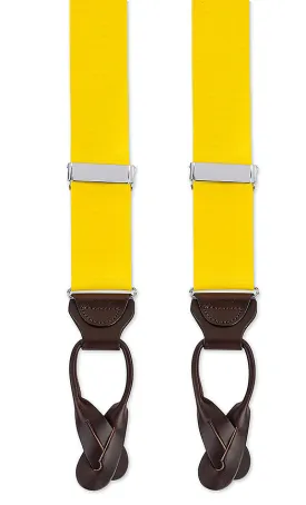 Solid Yellow Suspenders - E3636