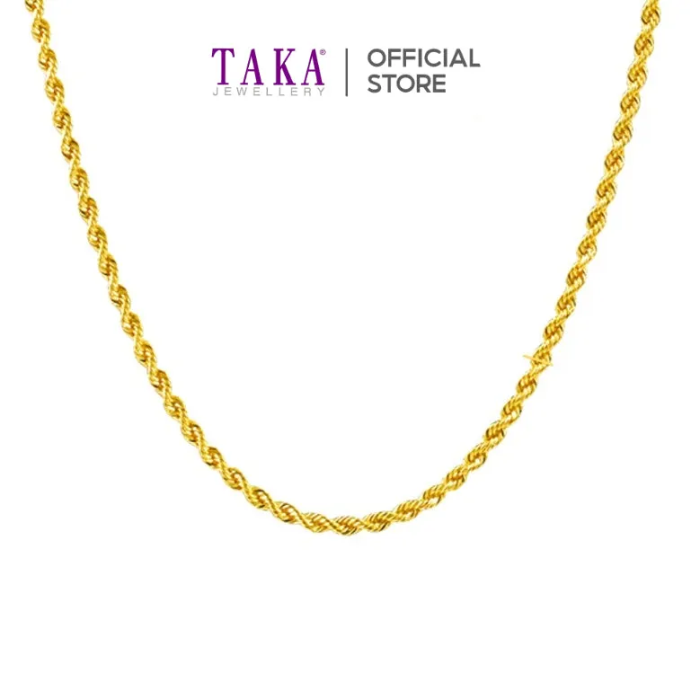 TAKA Jewellery 916 Gold Chain Rope
