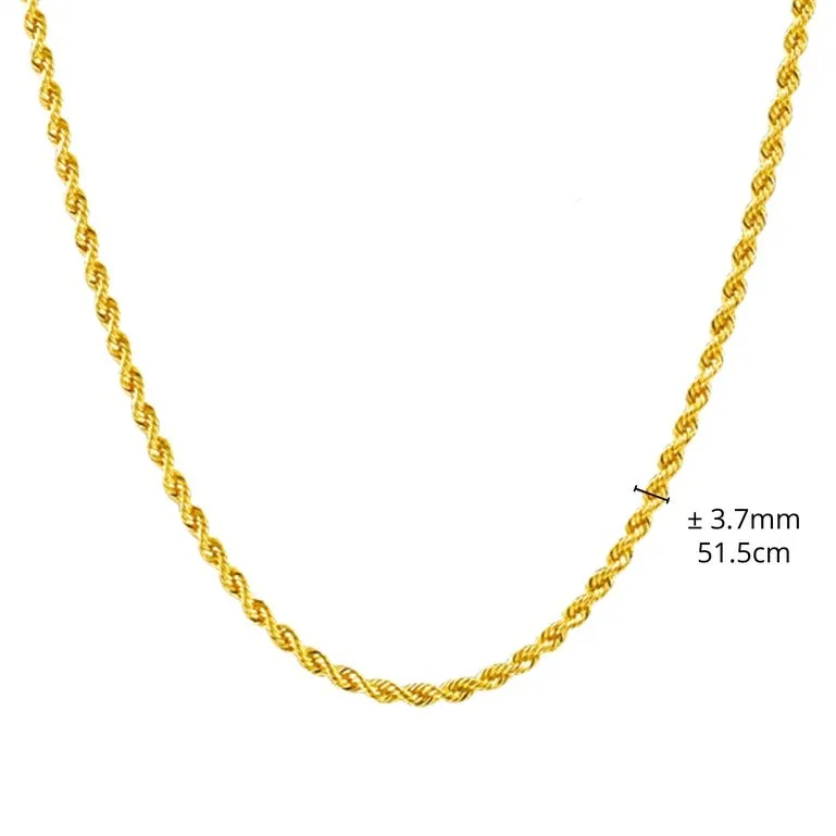 TAKA Jewellery 916 Gold Chain Rope