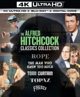 The Alfred Hitchcock Classics Collection (Rope / The Man Who Knew Too Much / Torn Curtain / Topaz / Frenzy) - 4K Ultra HD   Blu-ray   Digital [4K UHD]