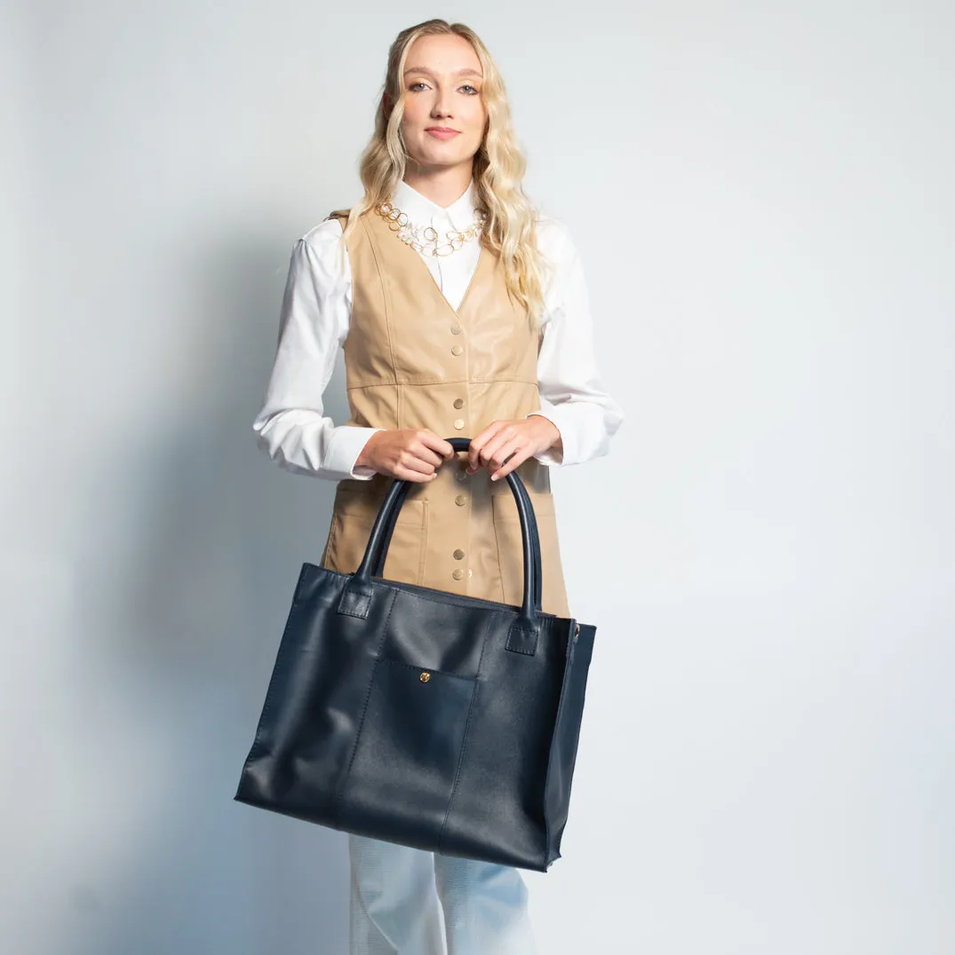 The Calista Tote (Navy)