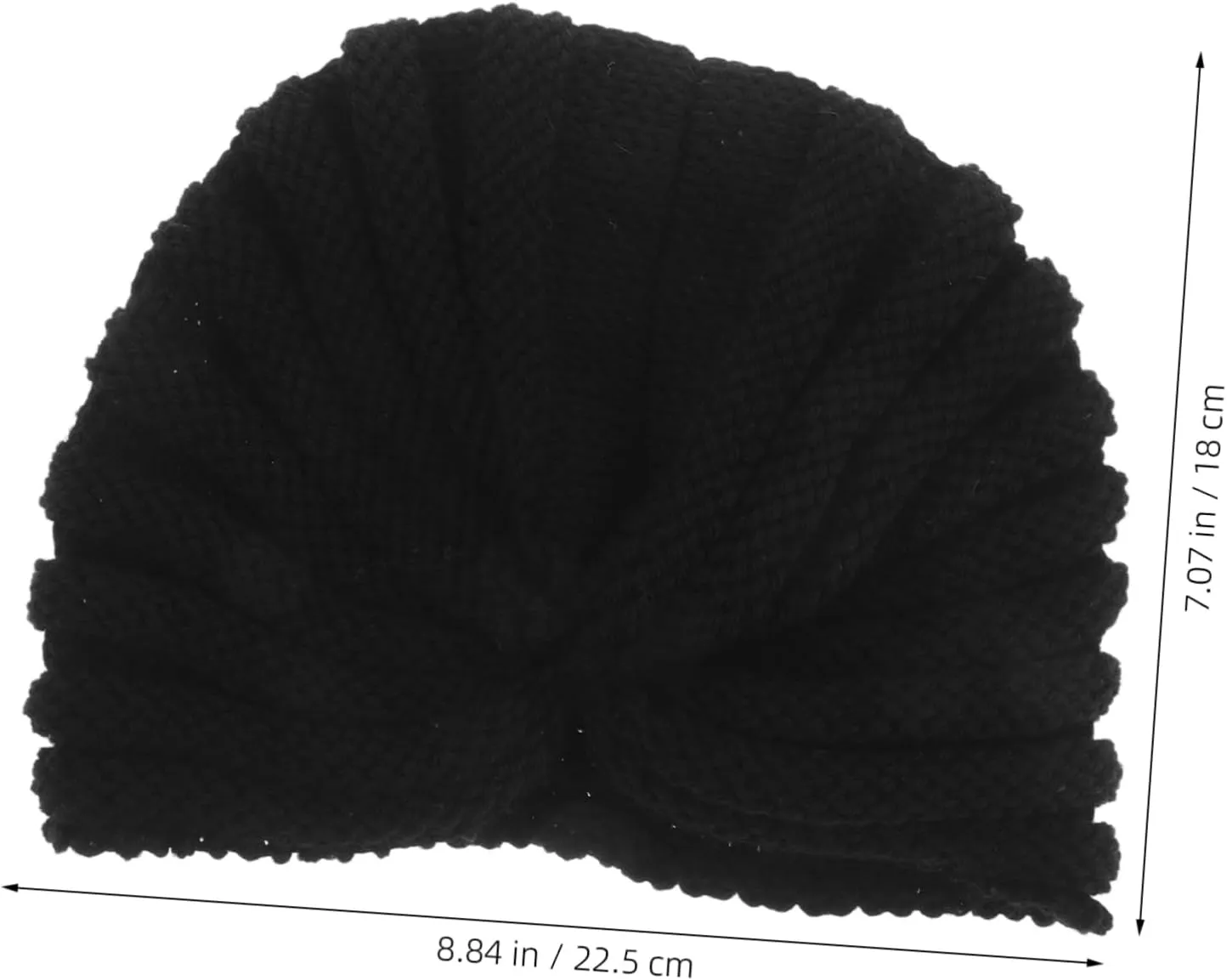 VALICLUD Knitted Beanie Hat Soft Durable Crochet Bucket Hat for Outdoor Activities Stylish Turban Design
